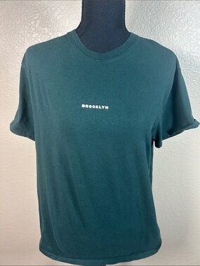 Vox Populi Brooklyn Chess Print Crewneck Sweatshirt Forest Green Medium